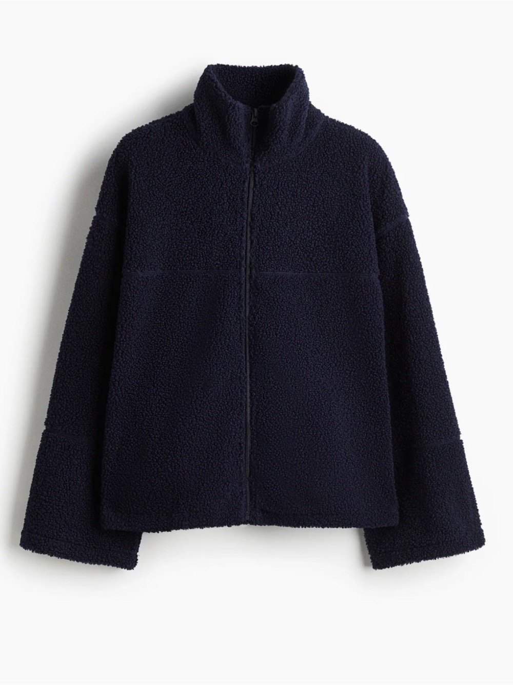 H&M HALF-ZIP TEDDY FLEECE JACKET